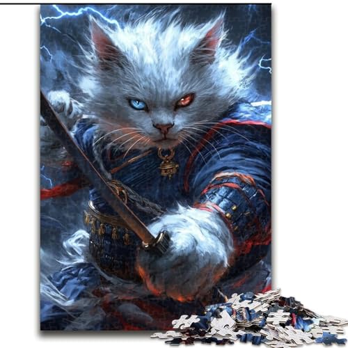 Puzzle für Erwachsene, 1000-teiliges Ninja-Katzen-Holzpuzzle für Erwachsene, 26x38cm, Denksportaufgabe, Spiel für Erwachsene, interaktive Familienaktivität Puzzle für Erwachsene, 1000-teiliges Ninja-Katzen-Holzpuzzle für Erwachsene, 26x38cm, Denksportaufgabe, Spiel für Erwachsene, interaktive Familienaktivität von ZKYUBEK