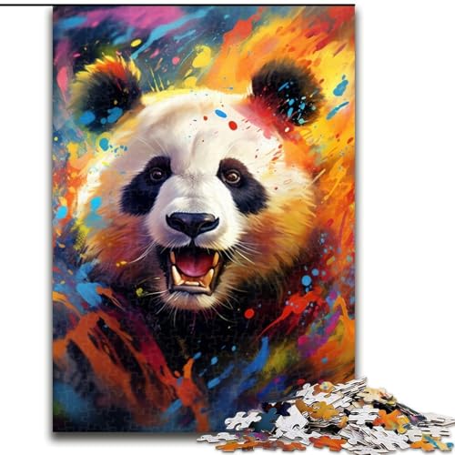 Puzzle für Erwachsene, 1000-teiliges Panda-Puzzle aus Pappe, Größe 26x38cm, für Reiseliebhaber und Paare, anspruchsvolles Spielzeug von ZKYUBEK