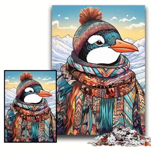 Puzzle für Erwachsene, 1000-teiliges Pinguin-Kunstpuzzle für Erwachsene, 50x75cm, entspannende Unterhaltung, Heimdekoration Puzzle für Erwachsene, 1000-teiliges Pinguin-Kunstpuzzle für Erwachsene, 50x75cm, entspannende Unterhaltung, Heimdekoration von ZKYUBEK