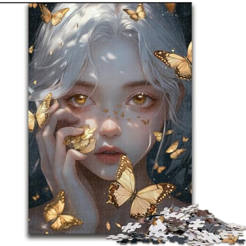 Puzzle für Erwachsene, 1000-teiliges Schmetterlingsmädchen-Holzpuzzle für Erwachsene, 26x38cm, Denksportaufgabe, Spiel für Erwachsene, interaktive Familienaktivität Puzzle für Erwachsene, 1000-teiliges Schmetterlingsmädchen-Holzpuzzle für Erwachsene, 26x38cm, Denksportaufgabe, Spiel für Erwachsene, interaktive Familienaktivität von ZKYUBEK