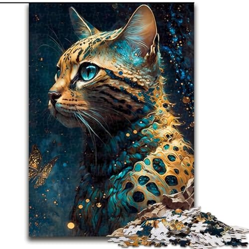 Puzzle für Erwachsene, 1000-teiliges Siamkatzen-Puzzle aus Karton, Größe 26x38cm, anspruchsvolles Denkspiel – entspannendes Spielzeug für Teenager von ZKYUBEK
