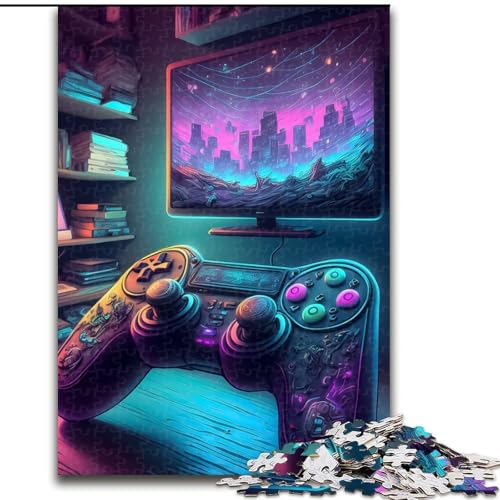 Puzzle für Erwachsene, 1000-teiliges Spielzimmer-Puzzle für Erwachsene, Größe 26x38cm, perfekt als Halloween-, Weihnachts- und Geburtstagsgeschenk von ZKYUBEK