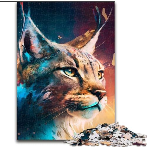 Puzzle für Erwachsene, 1000-teiliges Spirit Lynx-Holzpuzzle, Größe 50x75cm, für Reiseliebhaber und Paare, anspruchsvolles Spielzeug Puzzle für Erwachsene, 1000-teiliges Spirit Lynx-Holzpuzzle, Größe 50x75cm, für Reiseliebhaber und Paare, anspruchsvolles Spielzeug von ZKYUBEK