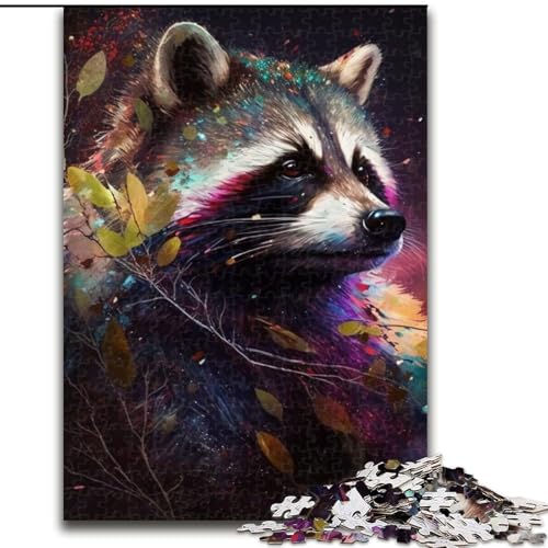 Puzzle für Erwachsene, 1000-teiliges Waschbär-Holzpuzzle, Größe 50x75cm, für Reiseliebhaber und Paare, anspruchsvolles Spielzeug Puzzle für Erwachsene, 1000-teiliges Waschbär-Holzpuzzle, Größe 50x75cm, für Reiseliebhaber und Paare, anspruchsvolles Spielzeug von ZKYUBEK