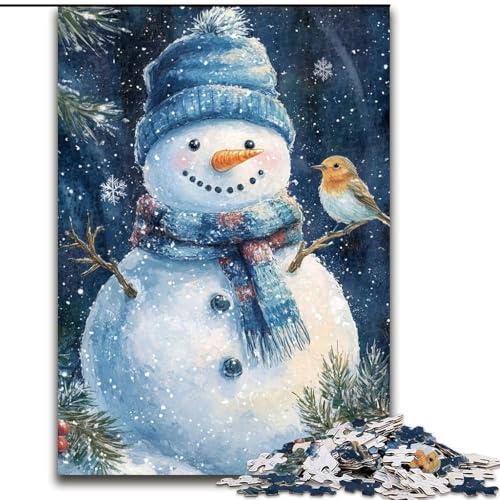 Puzzle für Erwachsene, 1000-teiliges Weihnachts-Schneemann-Holzpuzzle für Erwachsene, 26x38cm, Denksportaufgabe, Spiel für Erwachsene, interaktive Familienaktivität Puzzle für Erwachsene, 1000-teiliges Weihnachts-Schneemann-Holzpuzzle für Erwachsene, 26x38cm, Denksportaufgabe, Spiel für Erwachsene, interaktive Familienaktivität von ZKYUBEK
