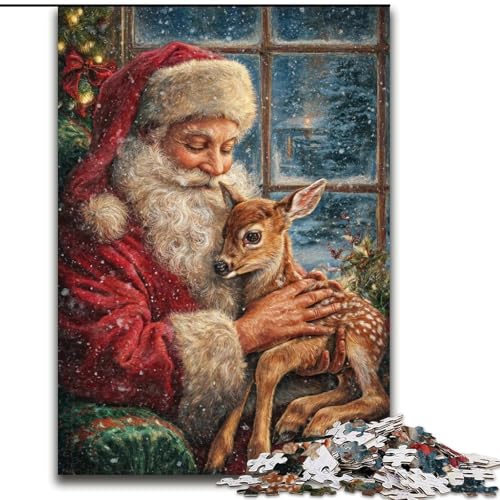 Puzzle für Erwachsene, 1000-teiliges Weihnachtsmann-Holzpuzzle für Erwachsene, 26x38cm, Denksportaufgabe, Spiel für Erwachsene, interaktive Familienaktivität Puzzle für Erwachsene, 1000-teiliges Weihnachtsmann-Holzpuzzle für Erwachsene, 26x38cm, Denksportaufgabe, Spiel für Erwachsene, interaktive Familienaktivität von ZKYUBEK