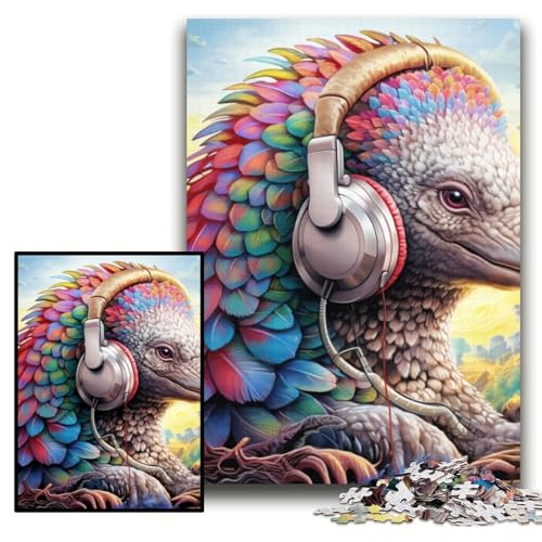 Puzzle für Erwachsene, 1000-teiliges buntes Papageien-Puzzle für Erwachsene, 26x38cm, entspannende Unterhaltung, Heimdekoration von ZKYUBEK