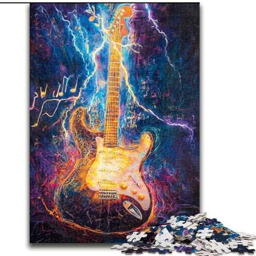 Puzzle für Erwachsene, 1000-teiliges kosmisches Gitarren-Puzzle für Erwachsene, 26x38cm, Familienaktivität, Heimdekoration zum Selbermachen Puzzle für Erwachsene, 1000-teiliges kosmisches Gitarren-Puzzle für Erwachsene, 26x38cm, Familienaktivität, Heimdekoration zum Selbermachen von ZKYUBEK