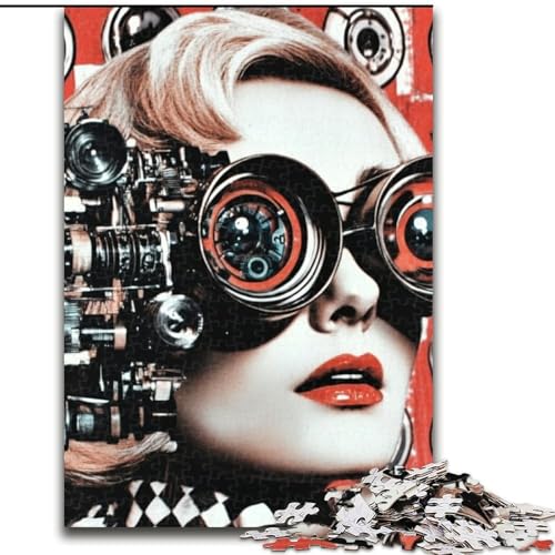 Puzzle für Erwachsene, 1000-teiliges psychedelisches Kunst-Holzpuzzle für Erwachsene, 26x38cm, Denksportaufgabe, Spiel für Erwachsene, interaktive Familienaktivität Puzzle für Erwachsene, 1000-teiliges psychedelisches Kunst-Holzpuzzle für Erwachsene, 26x38cm, Denksportaufgabe, Spiel für Erwachsene, interaktive Familienaktivität von ZKYUBEK