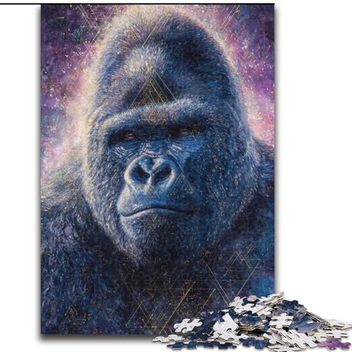 Puzzle für Erwachsene, 1000-teiliges psychedelisches Schimpansen-Holzpuzzle für Erwachsene, 26x38cm, Denksportaufgabe, Spiel für Erwachsene, interaktive Familienaktivität Puzzle für Erwachsene, 1000-teiliges psychedelisches Schimpansen-Holzpuzzle für Erwachsene, 26x38cm, Denksportaufgabe, Spiel für Erwachsene, interaktive Familienaktivität von ZKYUBEK