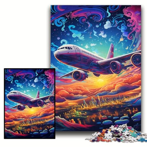 Puzzle für Erwachsene, Bunte Flugzeug-Puzzles für Erwachsene, 50x75cm, Spaß für die ganze Familie, Herausforderung für das Gehirn, Teenager Puzzle für Erwachsene, Bunte Flugzeug-Puzzles für Erwachsene, 50x75cm, Spaß für die ganze Familie, Herausforderung für das Gehirn, Teenager von ZKYUBEK