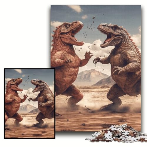 Puzzle für Erwachsene, Dinosaurier-Holzpuzzle, 50x75cm, Weihnachten, Halloween, Ostern, Neujahr Puzzle für Erwachsene, Dinosaurier-Holzpuzzle, 50x75cm, Weihnachten, Halloween, Ostern, Neujahr von ZKYUBEK