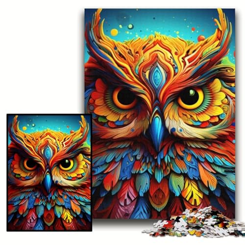 Puzzle für Erwachsene, Eule, Holzpuzzle, 50x75cm, Weihnachten, Halloween, Ostern, Neujahr Puzzle für Erwachsene, Eule, Holzpuzzle, 50x75cm, Weihnachten, Halloween, Ostern, Neujahr von ZKYUBEK