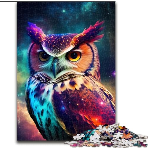 Puzzle für Erwachsene, Eule, Holzpuzzle, Größe 50x75cm, pädagogisches Denkspiel, künstlerische Heim- und Bürodekoration, ab 14 Jahren von ZKYUBEK