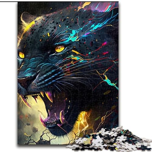 Puzzle für Erwachsene, Fantasie-Leopard, Holzpuzzle, Größe 50x75cm, pädagogisches Denkspiel, künstlerische Heim- und Bürodekoration, ab 14 Jahren Puzzle für Erwachsene, Fantasie-Leopard, Holzpuzzle, Größe 50x75cm, pädagogisches Denkspiel, künstlerische Heim- und Bürodekoration, ab 14 Jahren von ZKYUBEK