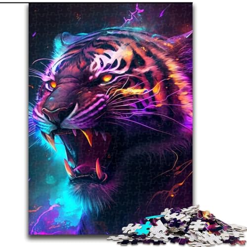 Puzzle für Erwachsene, Fantasie-Tiger, Holzpuzzle, Größe 50x75cm, pädagogisches Denkspiel, künstlerische Heim- und Bürodekoration, ab 14 Jahren Puzzle für Erwachsene, Fantasie-Tiger, Holzpuzzle, Größe 50x75cm, pädagogisches Denkspiel, künstlerische Heim- und Bürodekoration, ab 14 Jahren von ZKYUBEK