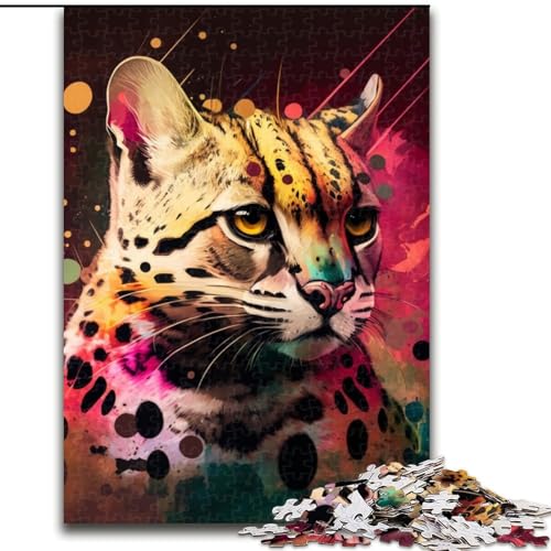 Puzzle für Erwachsene, Fantasy-Ozelot, Holzpuzzle, Größe 50x75cm, pädagogisches Denkspiel, künstlerische Heim- und Bürodekoration, ab 14 Jahren Puzzle für Erwachsene, Fantasy-Ozelot, Holzpuzzle, Größe 50x75cm, pädagogisches Denkspiel, künstlerische Heim- und Bürodekoration, ab 14 Jahren von ZKYUBEK