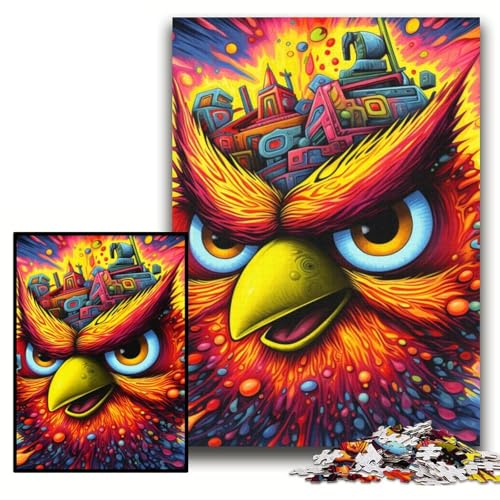 Puzzle für Erwachsene, Farbiger Vogel, Kartonpuzzle, 26x38cm, Weihnachten, Halloween, Ostern, Neujahr Puzzle für Erwachsene, Farbiger Vogel, Kartonpuzzle, 26x38cm, Weihnachten, Halloween, Ostern, Neujahr von ZKYUBEK