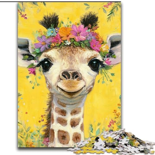 Puzzle für Erwachsene, Giraffen-Ölgemälde, Holzpuzzle, 26x38cm, Heimdekoration, Denksportspiel für Teenager und Familieninteraktion Puzzle für Erwachsene, Giraffen-Ölgemälde, Holzpuzzle, 26x38cm, Heimdekoration, Denksportspiel für Teenager und Familieninteraktion von ZKYUBEK