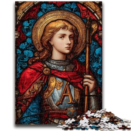 Puzzle für Erwachsene, Heiliger, Buntglas, Lernspielzeug, einzigartige Heimdekoration und Geschenke für Kinder ab 14 Jahren, 26x38cm Puzzle für Erwachsene, Heiliger, Buntglas, Lernspielzeug, einzigartige Heimdekoration und Geschenke für Kinder ab 14 Jahren, 26x38cm von ZKYUBEK