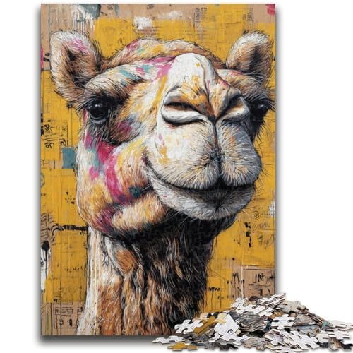 Puzzle für Erwachsene, Kamelkunst, Lernspielzeug, einzigartige Heimdekoration und Geschenke für Kinder ab 14 Jahren, 50x75cm Puzzle für Erwachsene, Kamelkunst, Lernspielzeug, einzigartige Heimdekoration und Geschenke für Kinder ab 14 Jahren, 50x75cm von ZKYUBEK