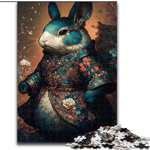 Puzzle für Erwachsene, Kaninchen-Puzzle, Größe 26x38cm, pädagogisches Denkspiel, künstlerische Heim- und Bürodekoration, ab 14 Jahren von ZKYUBEK