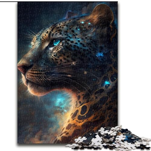 Puzzle für Erwachsene, Leoparden-Puzzle, Größe 26x38cm, pädagogisches Denkspiel, künstlerische Heim- und Bürodekoration, ab 14 Jahren von ZKYUBEK