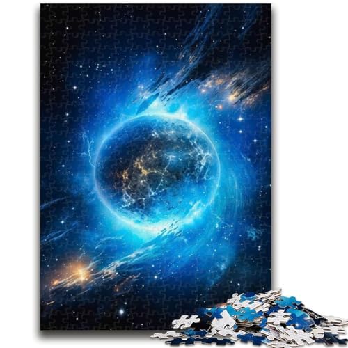 Puzzle für Erwachsene, Mond, Familienspiel, Stressabbau, schwierige Herausforderung, EIN Kunstwerk für Kinder ab 14 Jahren, 26x38cm von ZKYUBEK