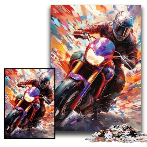 Puzzle für Erwachsene, Motorrad-Puzzle aus Karton, 26x38cm, Weihnachten, Halloween, Ostern, Neujahr Puzzle für Erwachsene, Motorrad-Puzzle aus Karton, 26x38cm, Weihnachten, Halloween, Ostern, Neujahr von ZKYUBEK