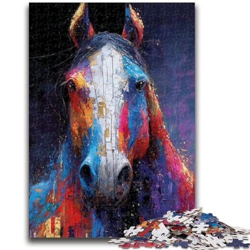 Puzzle für Erwachsene, Pferd, Aquarell, Lernspielzeug, einzigartige Heimdekoration und Geschenke für Kinder ab 14 Jahren, 50x75cm Puzzle für Erwachsene, Pferd, Aquarell, Lernspielzeug, einzigartige Heimdekoration und Geschenke für Kinder ab 14 Jahren, 50x75cm von ZKYUBEK