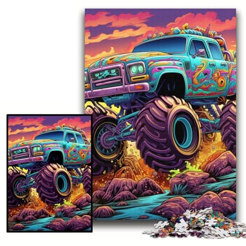 Puzzle für Erwachsene, Psychedelic Truck, Papppuzzle, 26x38cm, Weihnachten, Halloween, Ostern, Neujahr Puzzle für Erwachsene, Psychedelic Truck, Papppuzzle, 26x38cm, Weihnachten, Halloween, Ostern, Neujahr von ZKYUBEK