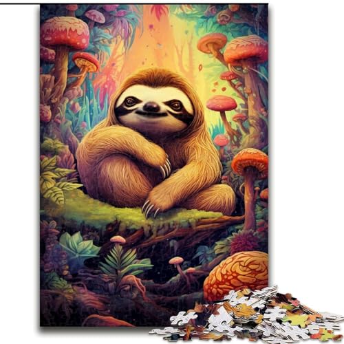 Puzzle für Erwachsene, Psychedelische Pilz-Faultiere, Größe 50x75cm, pädagogisches Denkspiel, künstlerische Heim- und Bürodekoration, ab 14 Jahren Puzzle für Erwachsene, Psychedelische Pilz-Faultiere, Größe 50x75cm, pädagogisches Denkspiel, künstlerische Heim- und Bürodekoration, ab 14 Jahren von ZKYUBEK