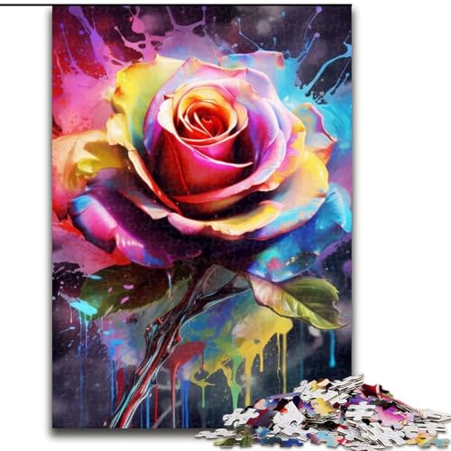 Puzzle für Erwachsene, Rosen-Holzpuzzle, Größe 50x75cm, pädagogisches Denkspiel, künstlerische Heim- und Bürodekoration, ab 14 Jahren Puzzle für Erwachsene, Rosen-Holzpuzzle, Größe 50x75cm, pädagogisches Denkspiel, künstlerische Heim- und Bürodekoration, ab 14 Jahren von ZKYUBEK