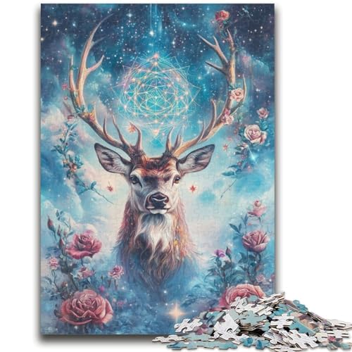 Puzzle für Erwachsene, Rosenhirsch, Lernspielzeug, einzigartige Heimdekoration und Geschenke für Kinder ab 14 Jahren, 50x75cm Puzzle für Erwachsene, Rosenhirsch, Lernspielzeug, einzigartige Heimdekoration und Geschenke für Kinder ab 14 Jahren, 50x75cm von ZKYUBEK