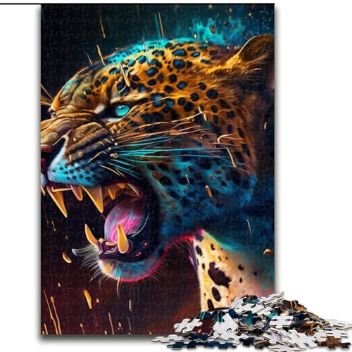 Puzzle für Erwachsene, Spirit Leopard, Holzpuzzle, Größe 50x75cm, pädagogisches Denkspiel, künstlerische Heim- und Bürodekoration, ab 14 Jahren Puzzle für Erwachsene, Spirit Leopard, Holzpuzzle, Größe 50x75cm, pädagogisches Denkspiel, künstlerische Heim- und Bürodekoration, ab 14 Jahren von ZKYUBEK
