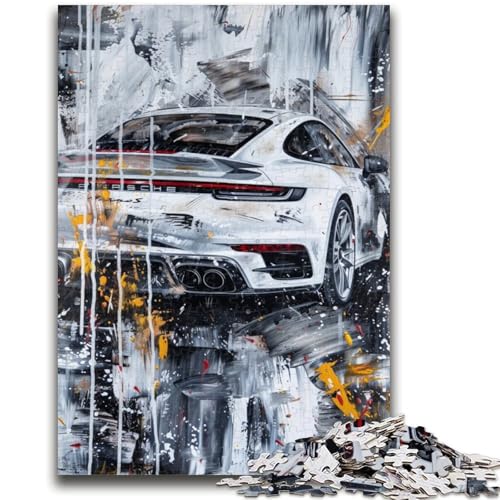Puzzle für Erwachsene, Sportwagen-Graffiti, Lernspielzeug, einzigartige Heimdekoration und Geschenke für Kinder ab 14 Jahren, 50x75cm von ZKYUBEK