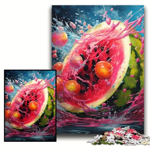 Puzzle für Erwachsene, Wassermelonen-Holzpuzzle, 50x75cm, Weihnachten, Halloween, Ostern, Neujahr Puzzle für Erwachsene, Wassermelonen-Holzpuzzle, 50x75cm, Weihnachten, Halloween, Ostern, Neujahr von ZKYUBEK