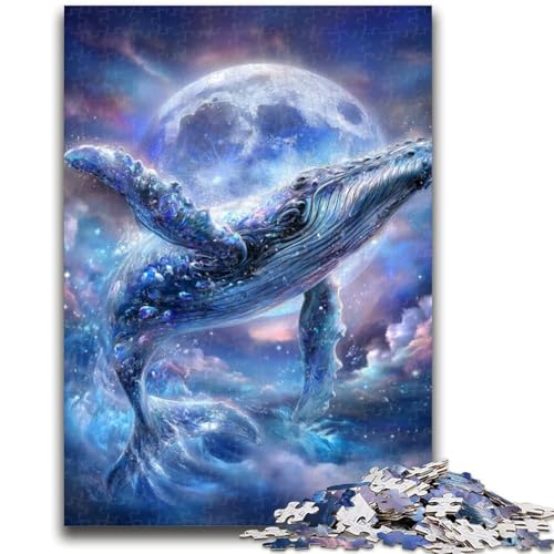 Puzzle für Erwachsene, Weltraumwal, Lernspielzeug, einzigartige Heimdekoration und Geschenke für Kinder ab 14 Jahren, 26x38cm von ZKYUBEK