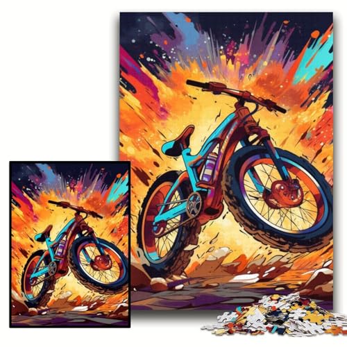 Puzzle für Erwachsene, buntes Fahrrad, Holzpuzzle, 50x75cm, Weihnachten, Halloween, Ostern, Neujahr Puzzle für Erwachsene, buntes Fahrrad, Holzpuzzle, 50x75cm, Weihnachten, Halloween, Ostern, Neujahr von ZKYUBEK