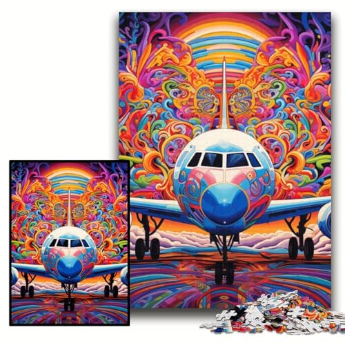 Puzzle für Erwachsene, buntes Flugzeug, Holzpuzzle, 50x75cm, Weihnachten, Halloween, Ostern, Neujahr Puzzle für Erwachsene, buntes Flugzeug, Holzpuzzle, 50x75cm, Weihnachten, Halloween, Ostern, Neujahr von ZKYUBEK