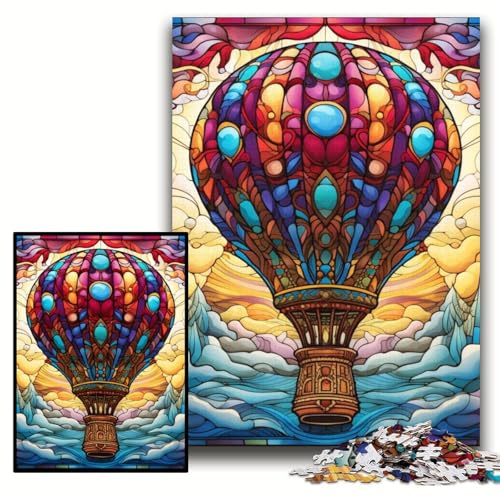 Puzzle für Erwachsene, farbenfrohes Kunst-Heißluftballon-Holzpuzzle, 50x75cm, Weihnachten, Halloween, Ostern, Neujahr Puzzle für Erwachsene, farbenfrohes Kunst-Heißluftballon-Holzpuzzle, 50x75cm, Weihnachten, Halloween, Ostern, Neujahr von ZKYUBEK