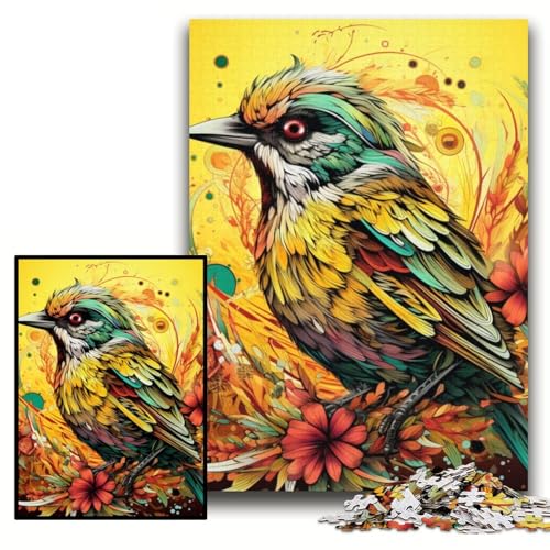 Puzzle für Erwachsene, grüner Spatz, Kartonpuzzle, 26x38cm, Weihnachten, Halloween, Ostern, Neujahr Puzzle für Erwachsene, grüner Spatz, Kartonpuzzle, 26x38cm, Weihnachten, Halloween, Ostern, Neujahr von ZKYUBEK