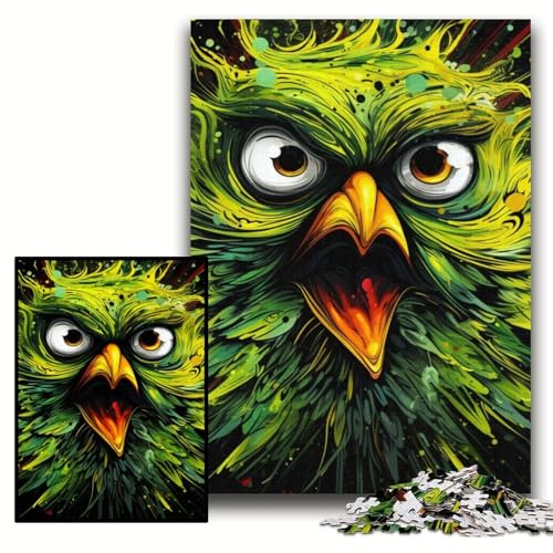 Puzzle für Erwachsene, grüner Vogel, Holzpuzzle, 50x75cm, Weihnachten, Halloween, Ostern, Neujahr Puzzle für Erwachsene, grüner Vogel, Holzpuzzle, 50x75cm, Weihnachten, Halloween, Ostern, Neujahr von ZKYUBEK