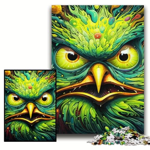 Puzzle für Erwachsene, grüner Vogel, Holzpuzzle, 50x75cm, Weihnachten, Halloween, Ostern, Neujahr Puzzle für Erwachsene, grüner Vogel, Holzpuzzle, 50x75cm, Weihnachten, Halloween, Ostern, Neujahr von ZKYUBEK