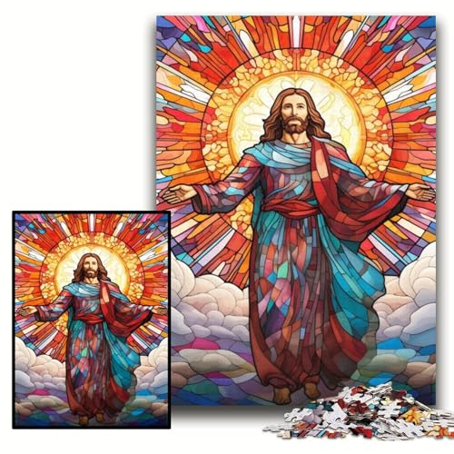 Puzzle für Erwachsene „Jesus im Himmel“, Holzpuzzle, 50x75cm, Weihnachten, Halloween, Ostern, Neujahr Puzzle für Erwachsene „Jesus im Himmel“, Holzpuzzle, 50x75cm, Weihnachten, Halloween, Ostern, Neujahr von ZKYUBEK