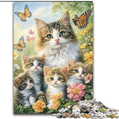Puzzle für Erwachsene 1000 Love Black Cat Holzpuzzle 26x38cm Interaktives Familienspiel, Gehirnherausforderung, Lernspielzeug Puzzle für Erwachsene 1000 Love Black Cat Holzpuzzle 26x38cm Interaktives Familienspiel, Gehirnherausforderung, Lernspielzeug von ZKYUBEK