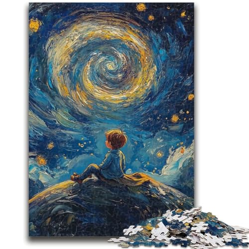 Puzzle für Erwachsene 1000 Puzzles „Der kleine Prinz des Nachthimmels“, Familienspiel zum Stressabbau, schwierige Herausforderung, stärkt die Liebe zwischen Paaren, 50x75cm von ZKYUBEK