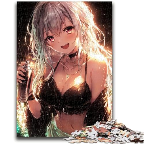 Puzzle für Erwachsene 1000 Puzzles Anime-Mädchen Lernspiele Heimdekoration Lernspiel für Geburtstag, Weihnachten 26X38CM von ZKYUBEK