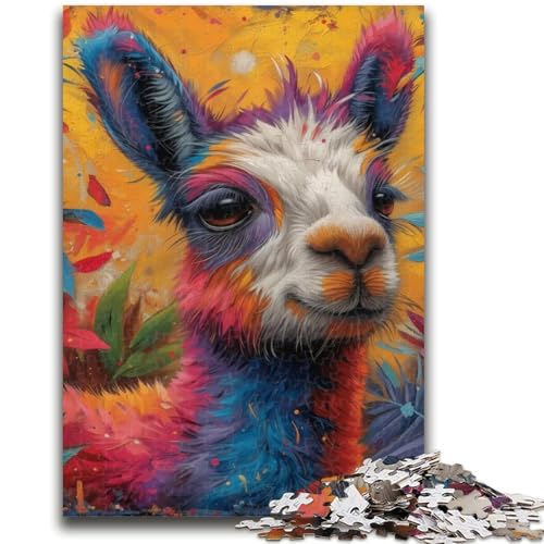 Puzzle für Erwachsene 1000 Puzzles Dschungel-Alpaka Lernspiele Heimdekoration Lernspiel für Geburtstag, Weihnachten 50X75CM von ZKYUBEK