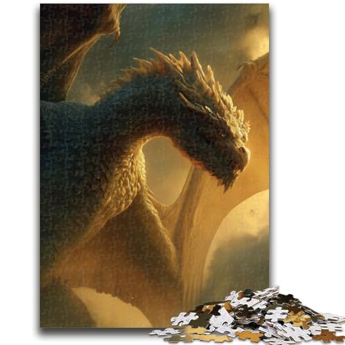 Puzzle für Erwachsene 1000 Puzzles Fantasy Dragon Lernspiele Heimdekoration Lernspiel für Geburtstag, Weihnachten 26X38CM von ZKYUBEK